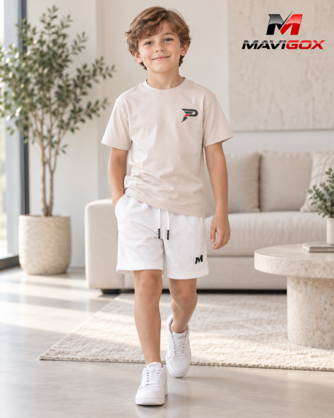 Polo Beige + Short Blanco