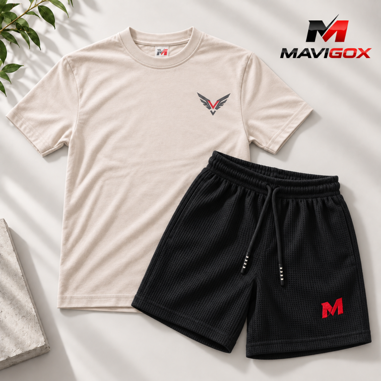 Polo Beige + Short Negro