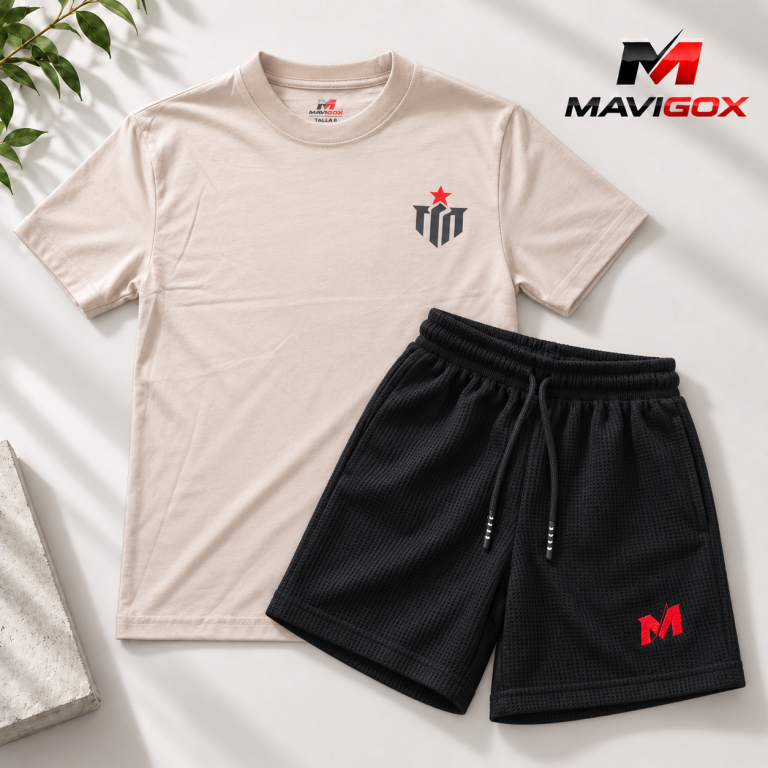 Polo Beige + Short Negro