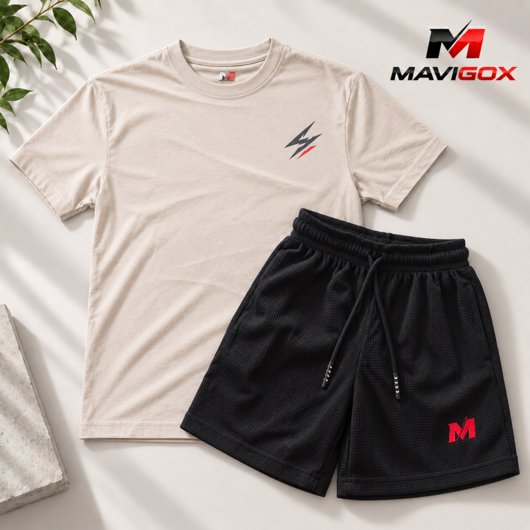 Polo Beige + Short Negro