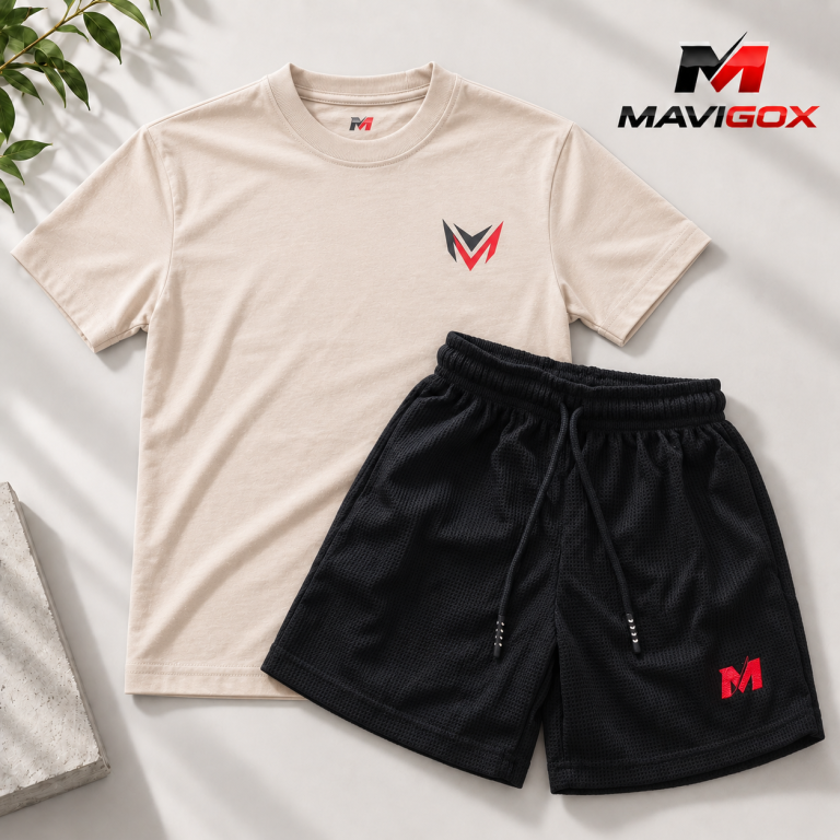 Polo Beige + Short Negro