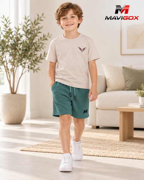 Polo Beige + Short Verde