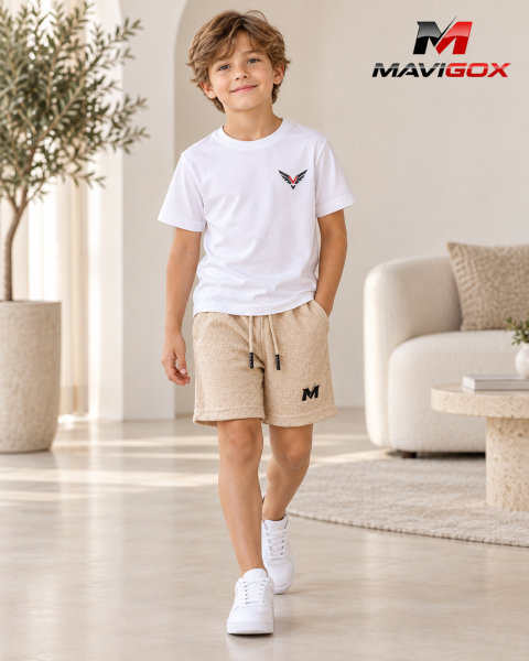 Polo Blanco + Short Beige
