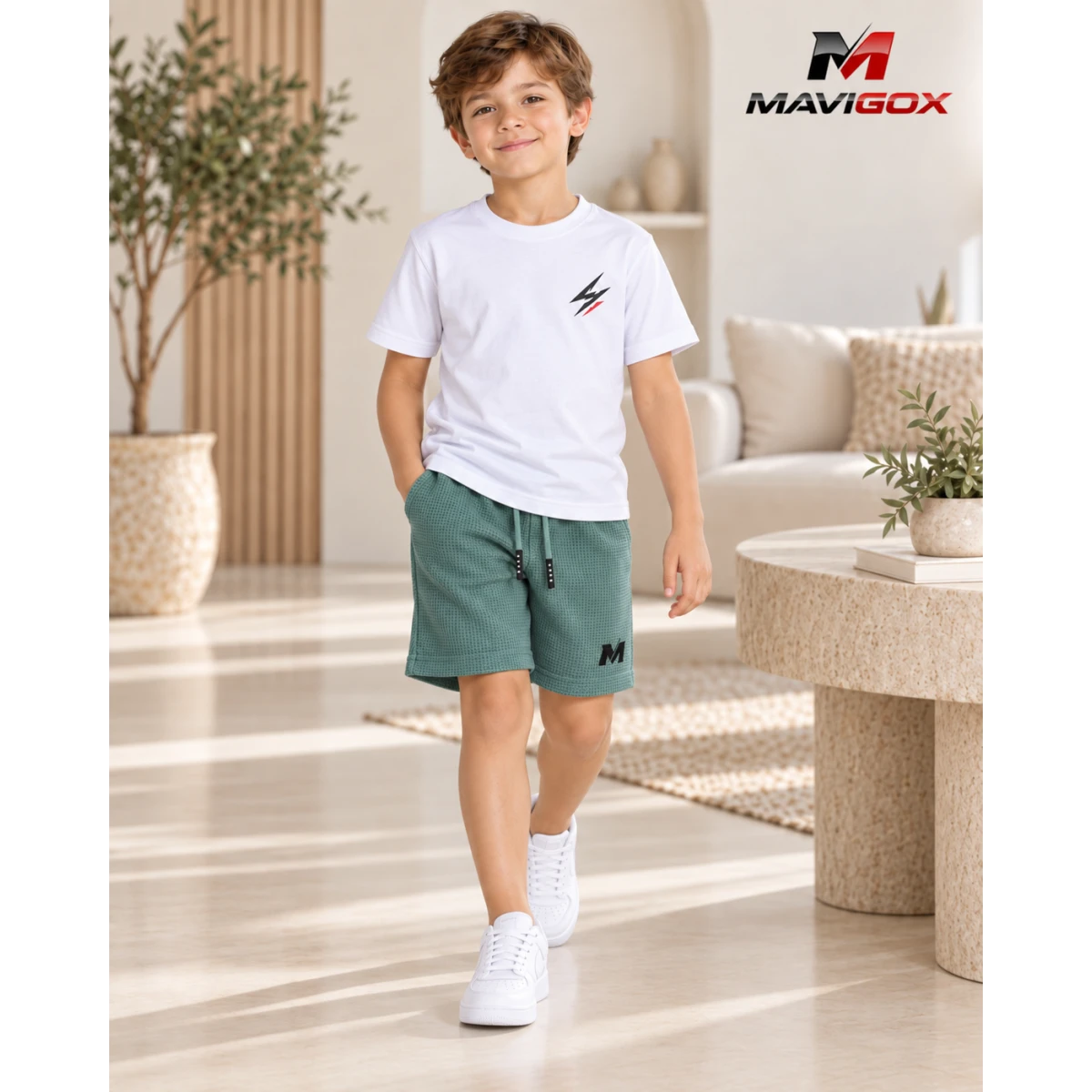 Polo Blanco + Short Verde