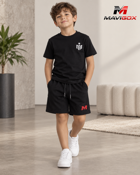 Polo Negro + Short Negro