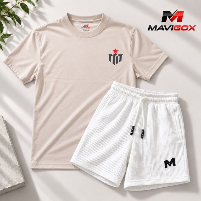 Polo Beige + Short Blanco