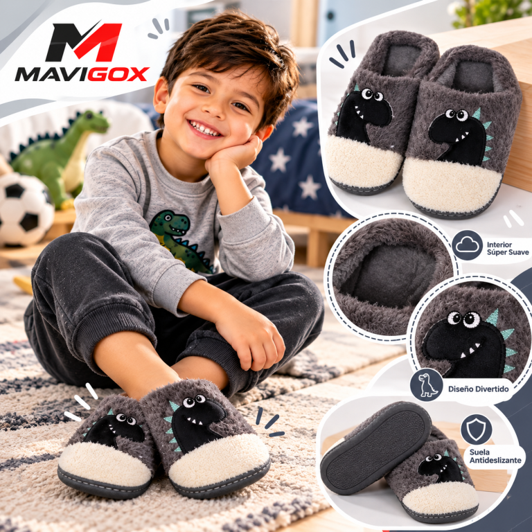 Pantuflas Dino Niños